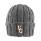 Hat Cuffed knit beannie Grey