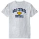L2 Ringspun Cotton FOOTBALL Tee GREY